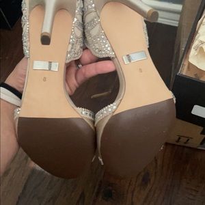 Beautiful Badgley Mischka bridal heels